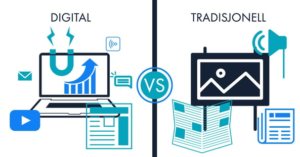 Tradisjonell vs digital 