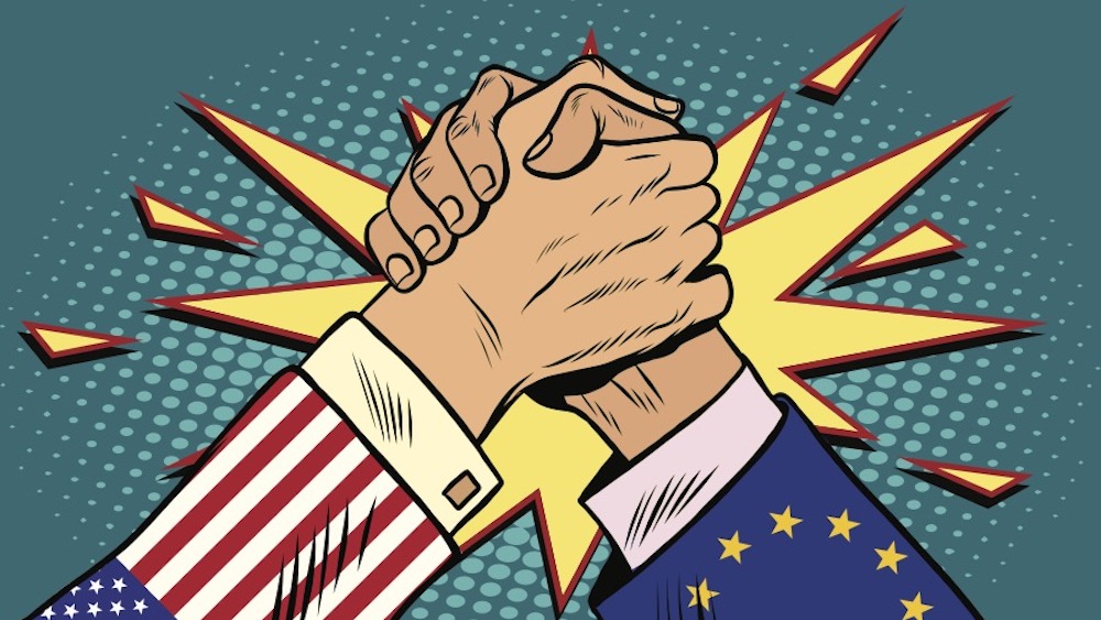 Breaking news- Ny avtale om overføring mellom USA og EU annonsert 